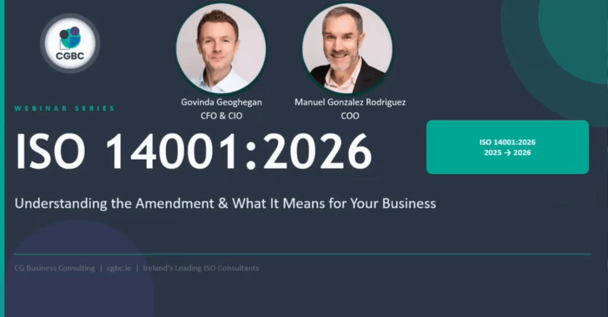 ISO 14001 2026 Changes Webinar Thumbnail