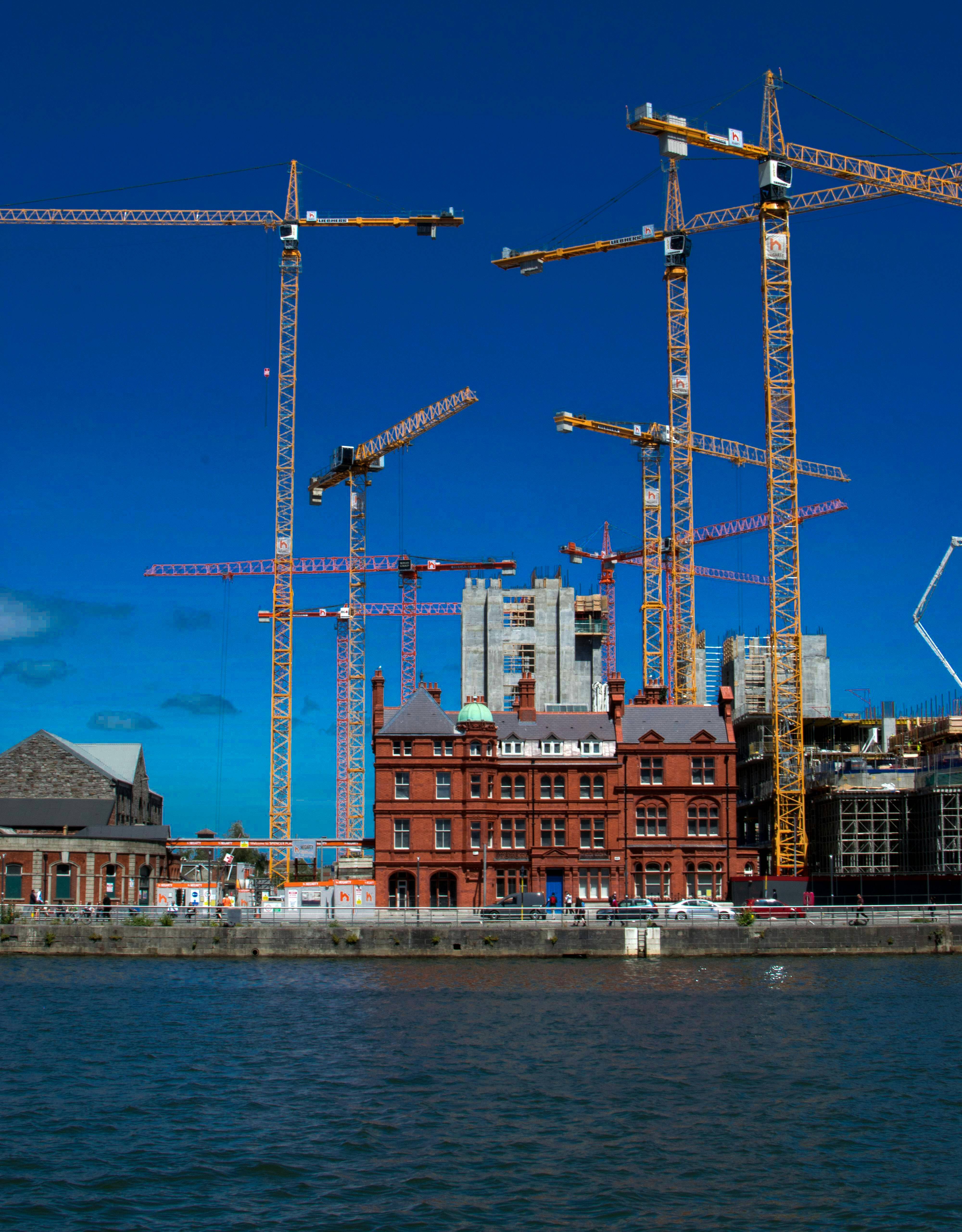 Dublin construction cranes
