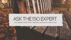 Ask the iso expert